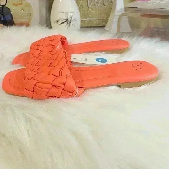 Women's Carissa Woven Slide Sandals - A New Day Pink - Picture 5 of 7